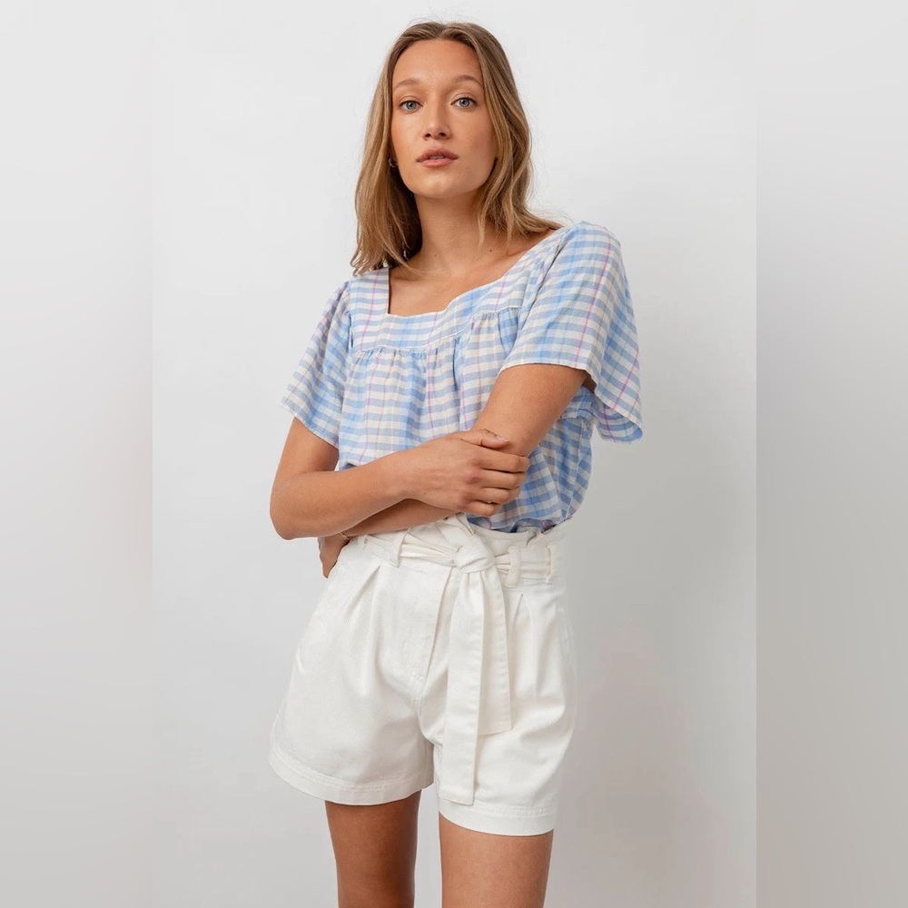 Rails Belle Paperboy Belted Short Cream